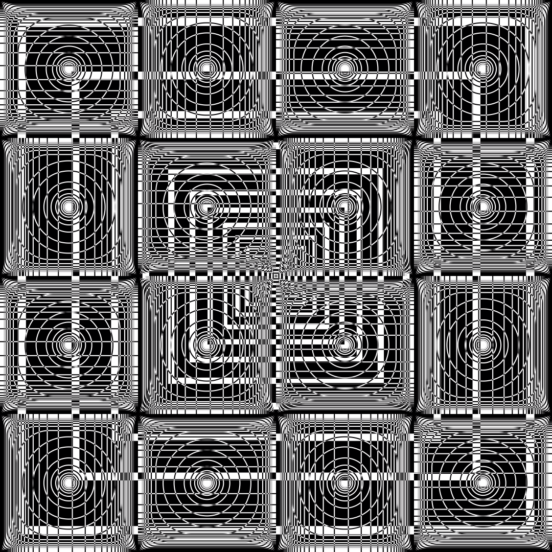 Alpha hybrid square pattern asset pack / 40 loops