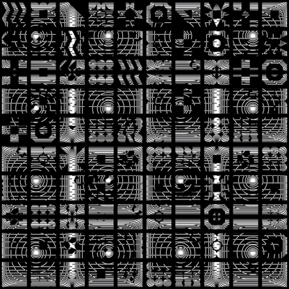 Beta hybrid square pattern asset pack / 64 loops