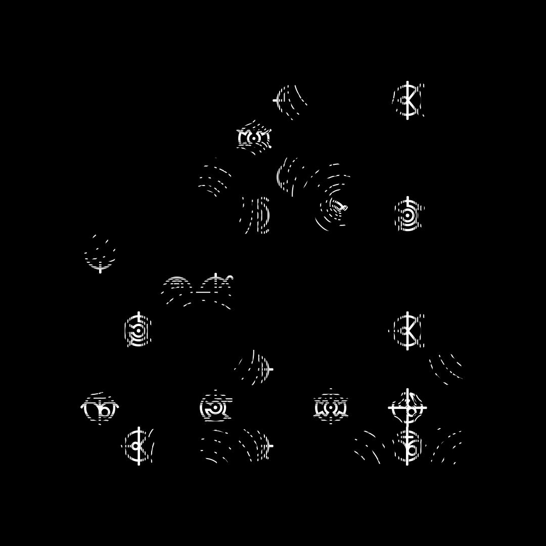 Gamma hybrid square pattern asset pack / 60 loops