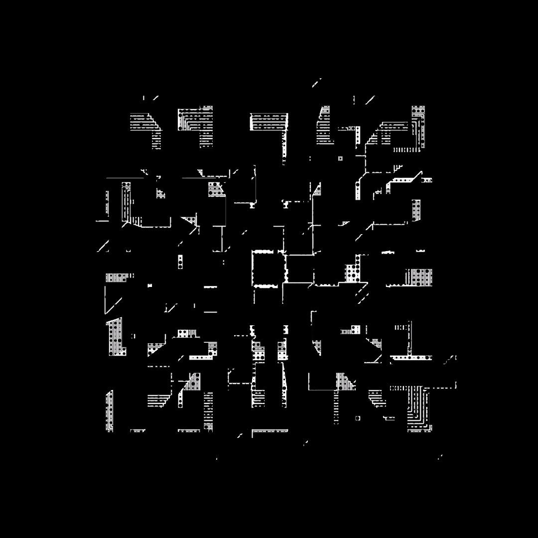 Gamma hybrid square pattern asset pack / 60 loops