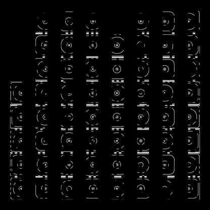 Gamma hybrid square pattern asset pack / 60 loops