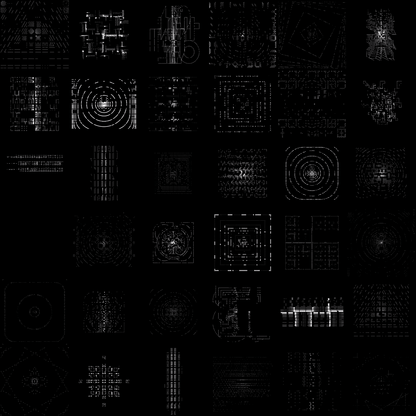 Gamma hybrid square pattern asset pack / 60 loops