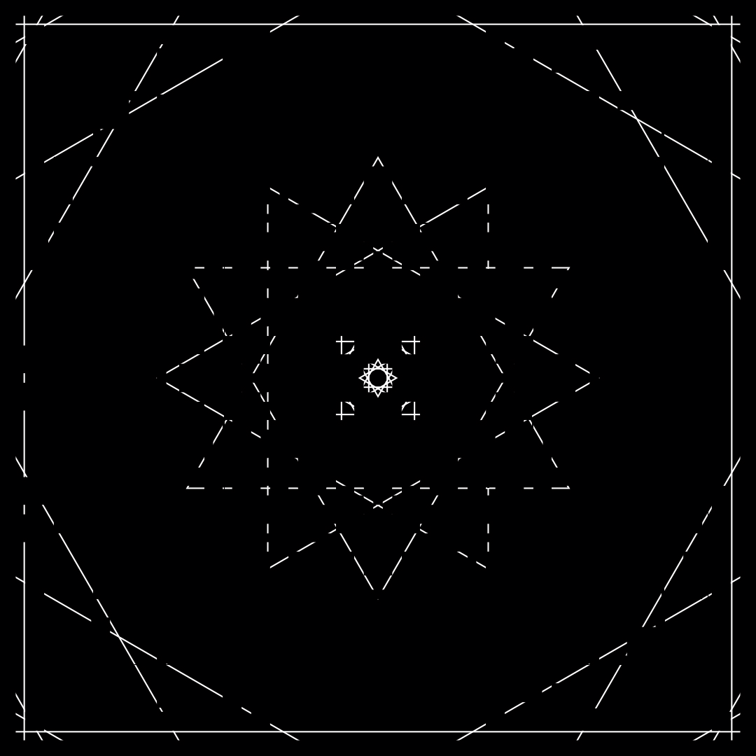 Gamma hybrid square pattern asset pack / 60 loops