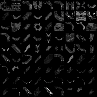 Trails stack asset pack / 87 loops