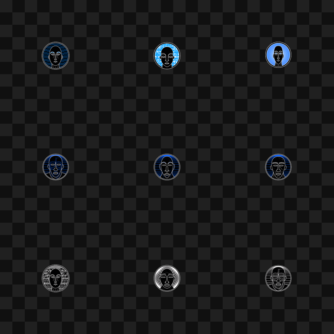 Baldman face asset pack / 23 loops