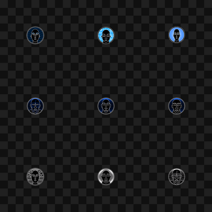 Baldman face asset pack / 23 loops