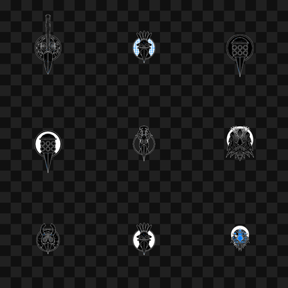 Bird face asset pack / 20 loops