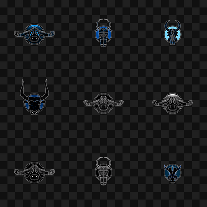Bull face asset pack / 30 loops