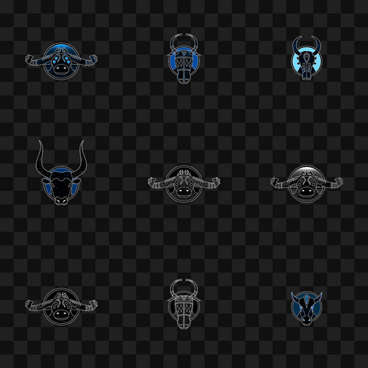 Bull face asset pack / 30 loops