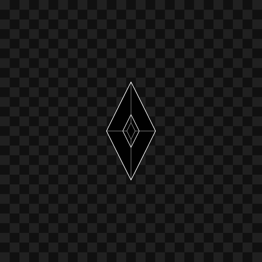 Crystal face asset pack / 19 loops