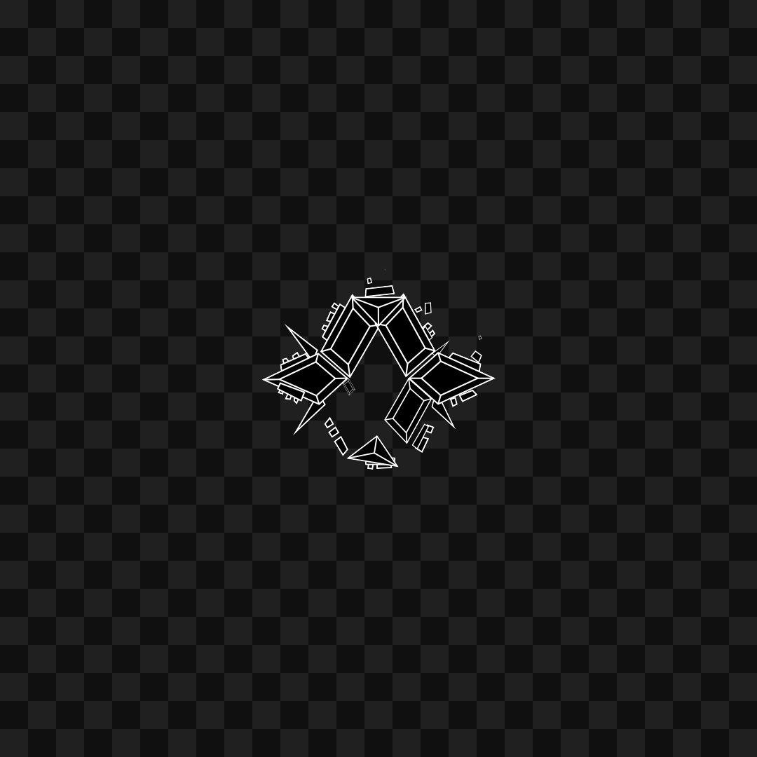 Crystal face asset pack / 19 loops