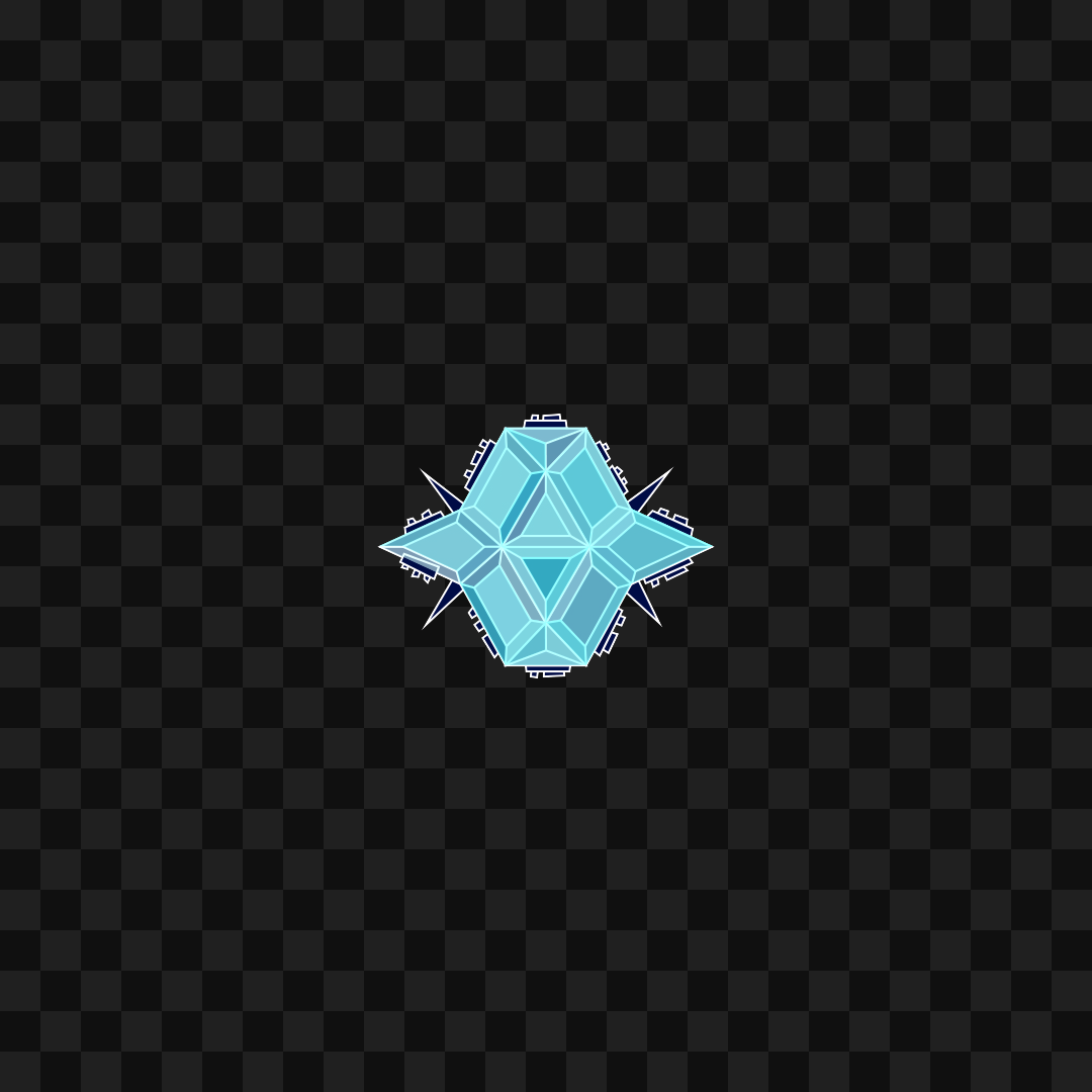 Crystal face asset pack / 19 loops