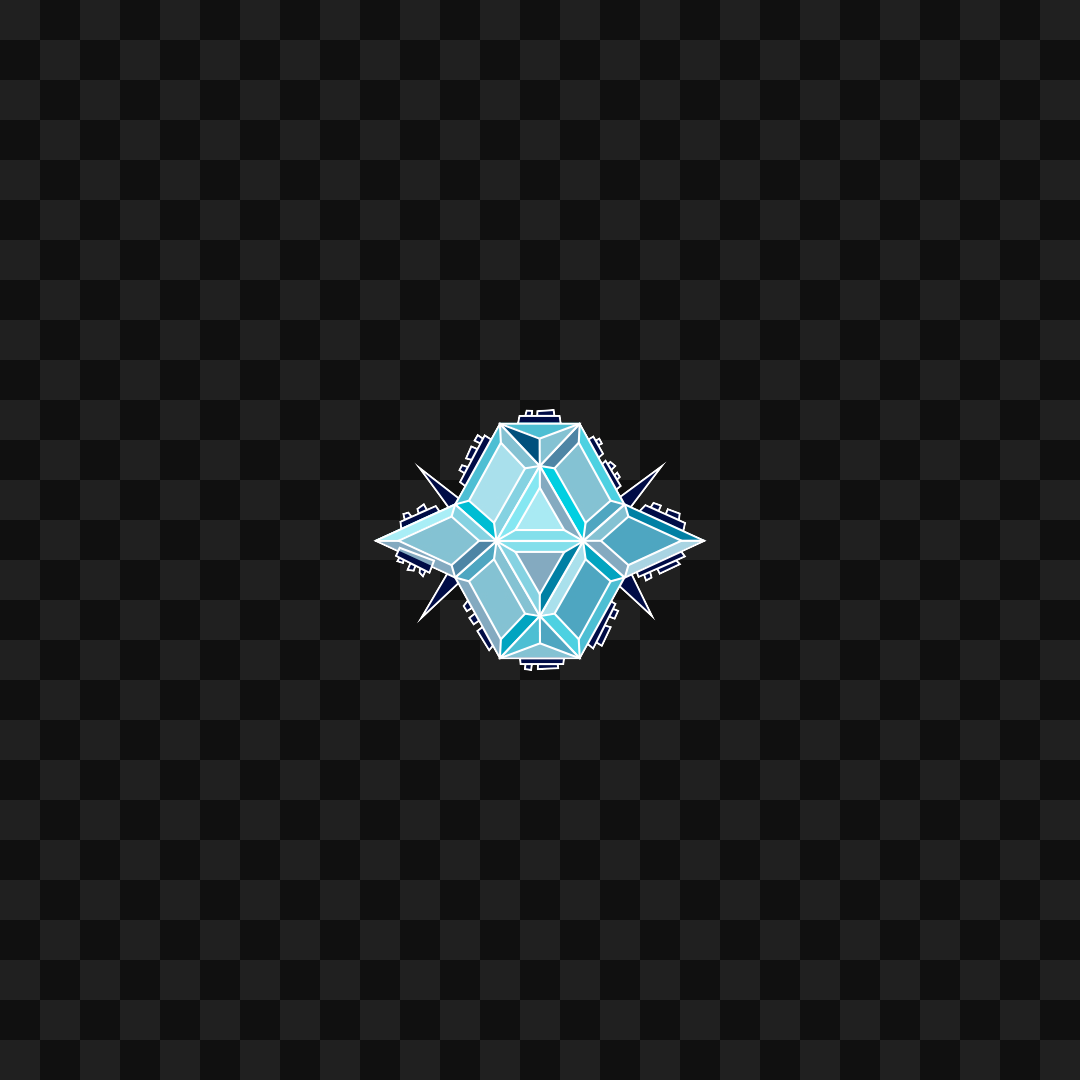 Crystal face asset pack / 19 loops