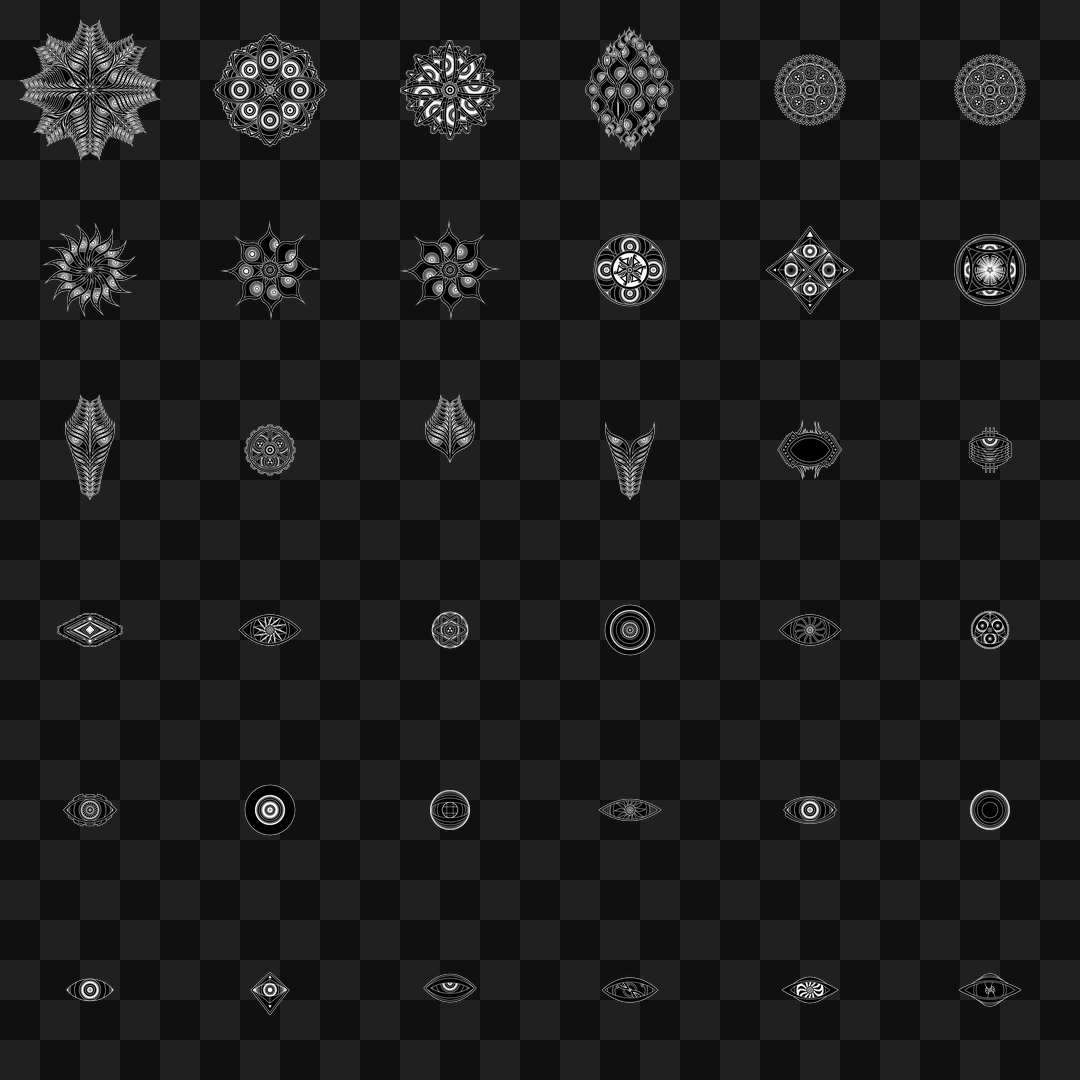 Eye face asset bundle / 62 loops