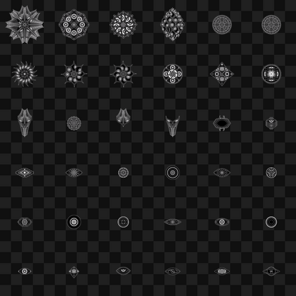 Eye face asset bundle / 62 loops