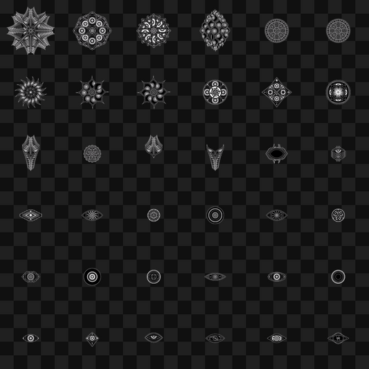 Eye face asset bundle / 62 loops