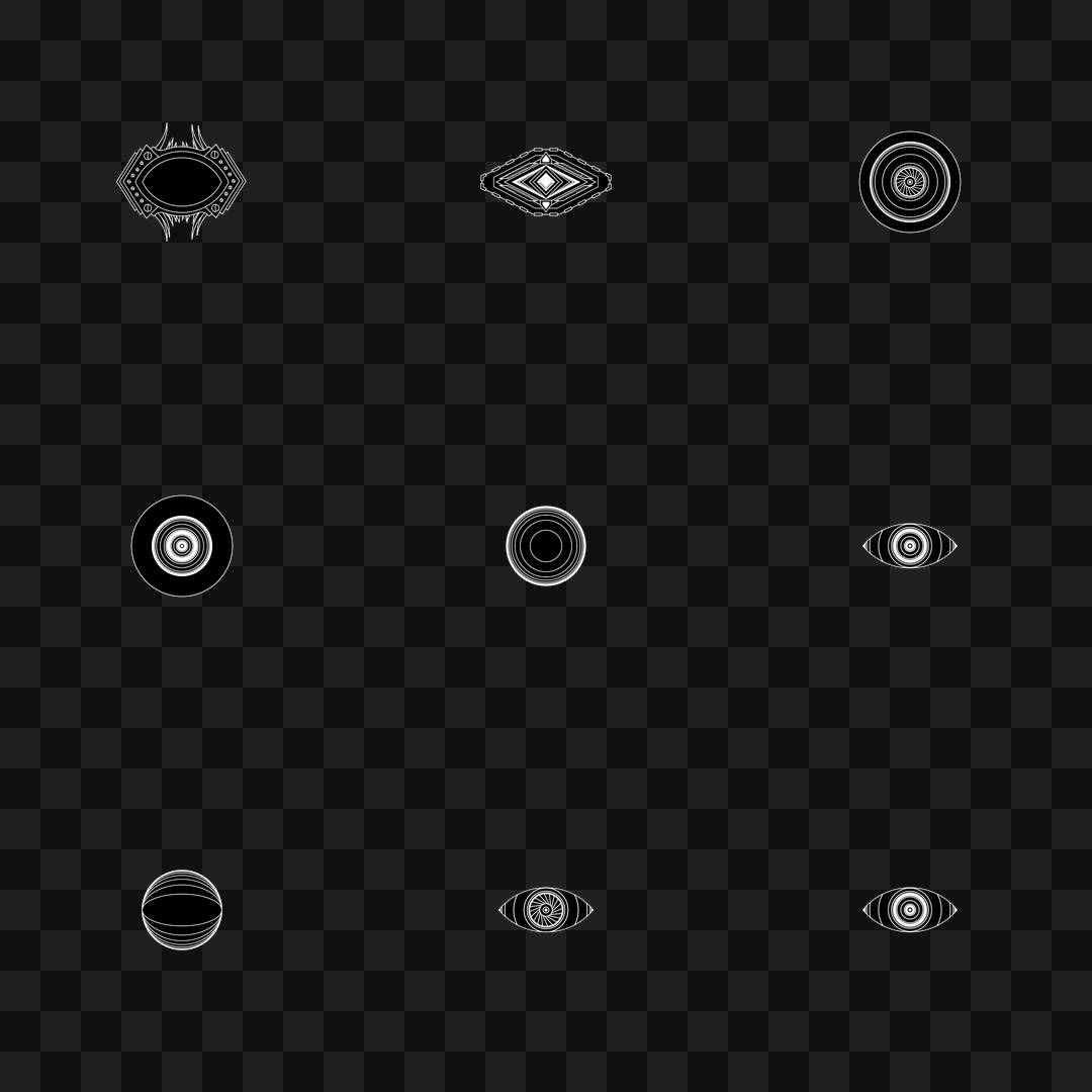 Eyeraw face asset pack / 20 loops