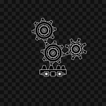 Gear face asset pack / 44 loops