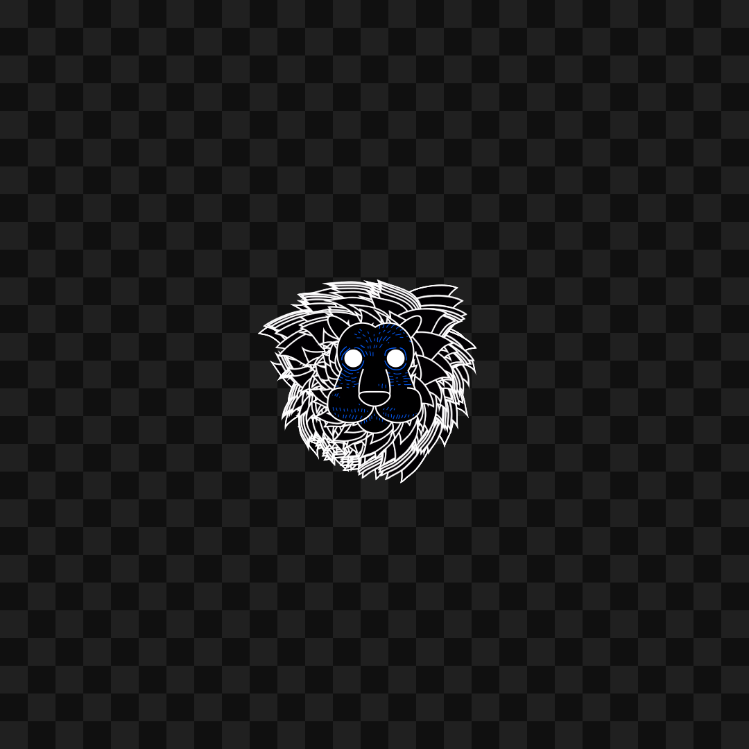 Lion face asset pack / 31 loops