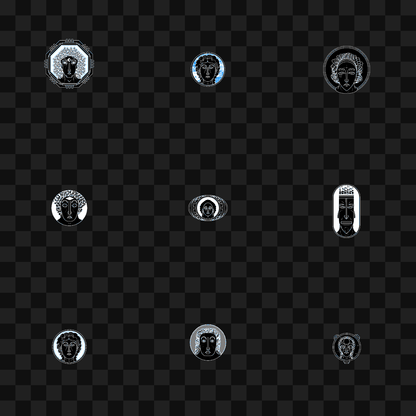Man face asset pack / 19 loops