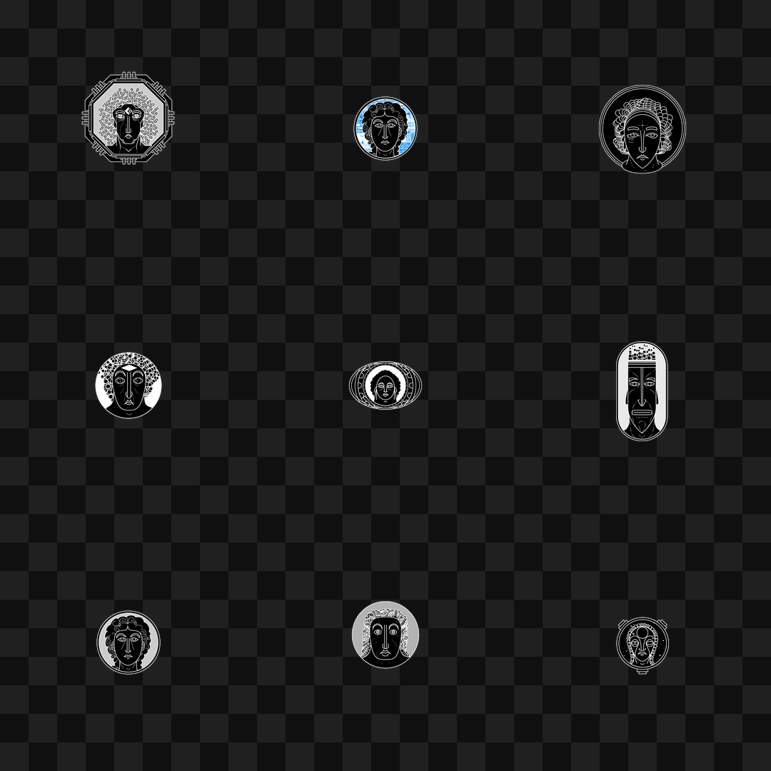 Man face asset pack / 19 loops