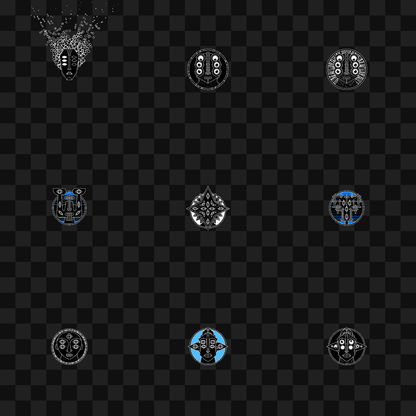 Mask face asset pack / 19 loops