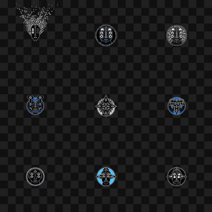 Mask face asset pack / 19 loops