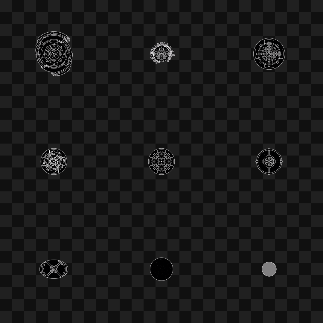 Round face asset pack / 9 loops