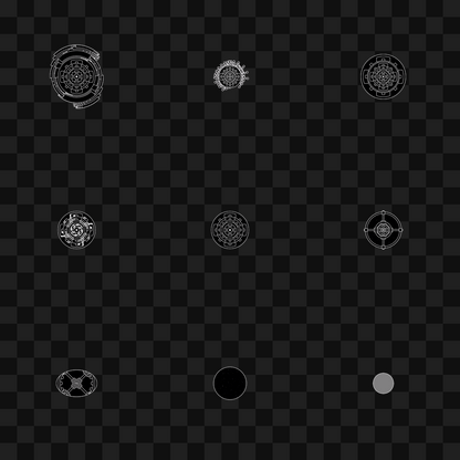 Round face asset pack / 9 loops
