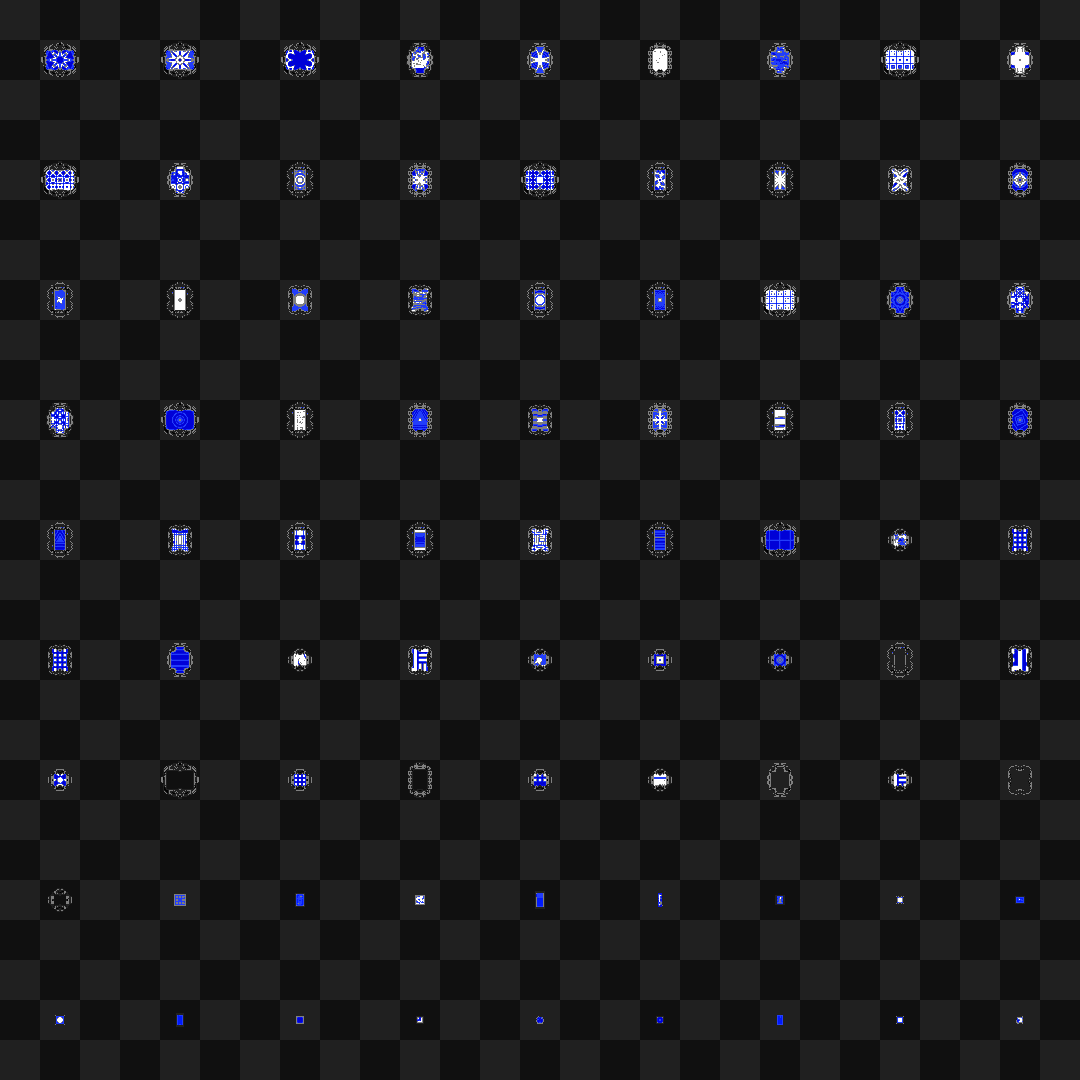 Screen face asset bundle / 104 loops