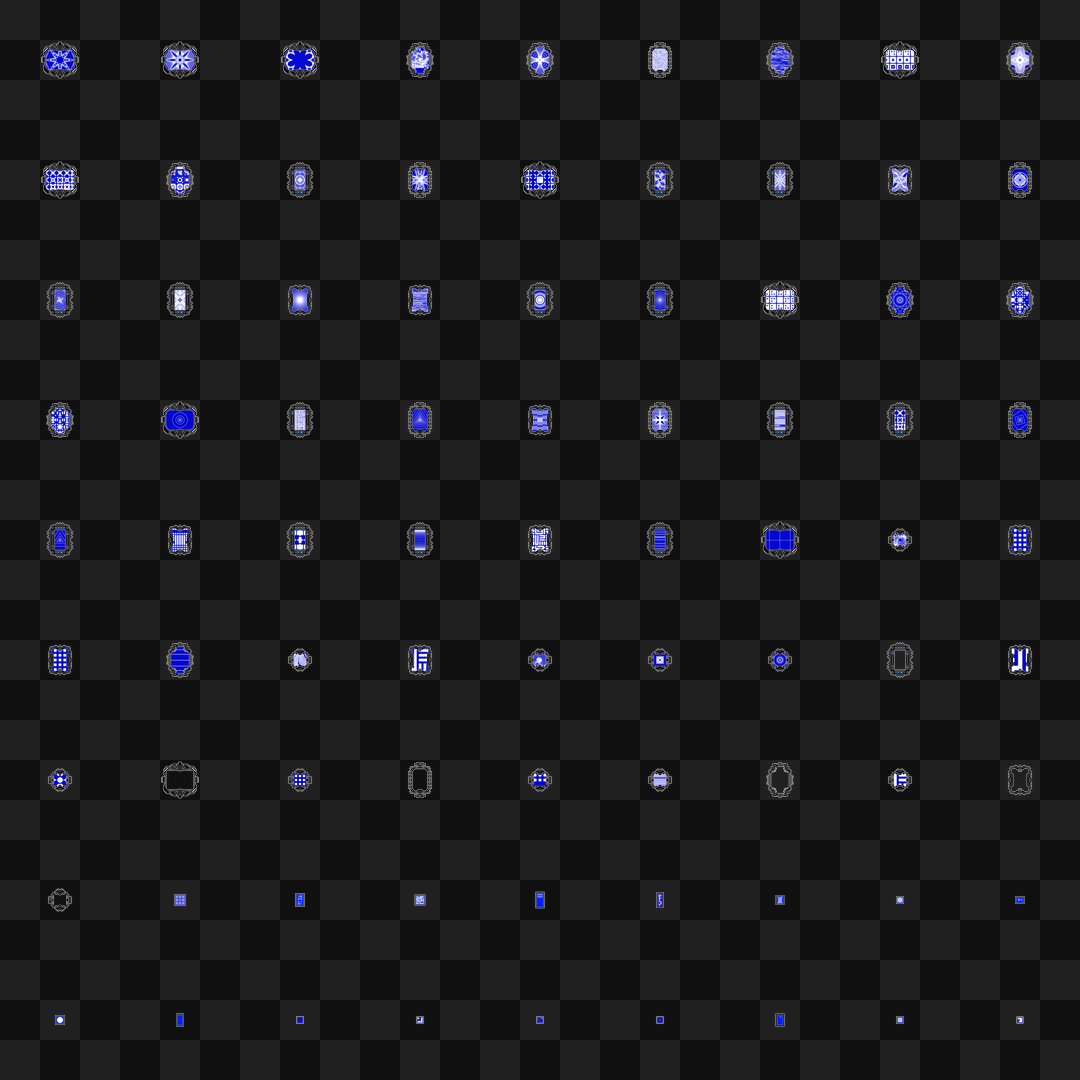 Screen face asset bundle / 104 loops