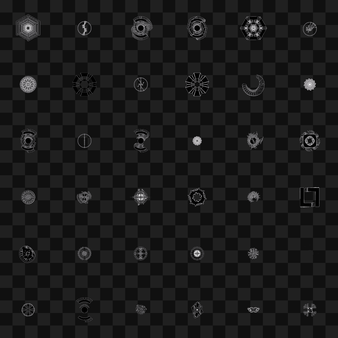 Spinnercore face asset pack / 57 loops