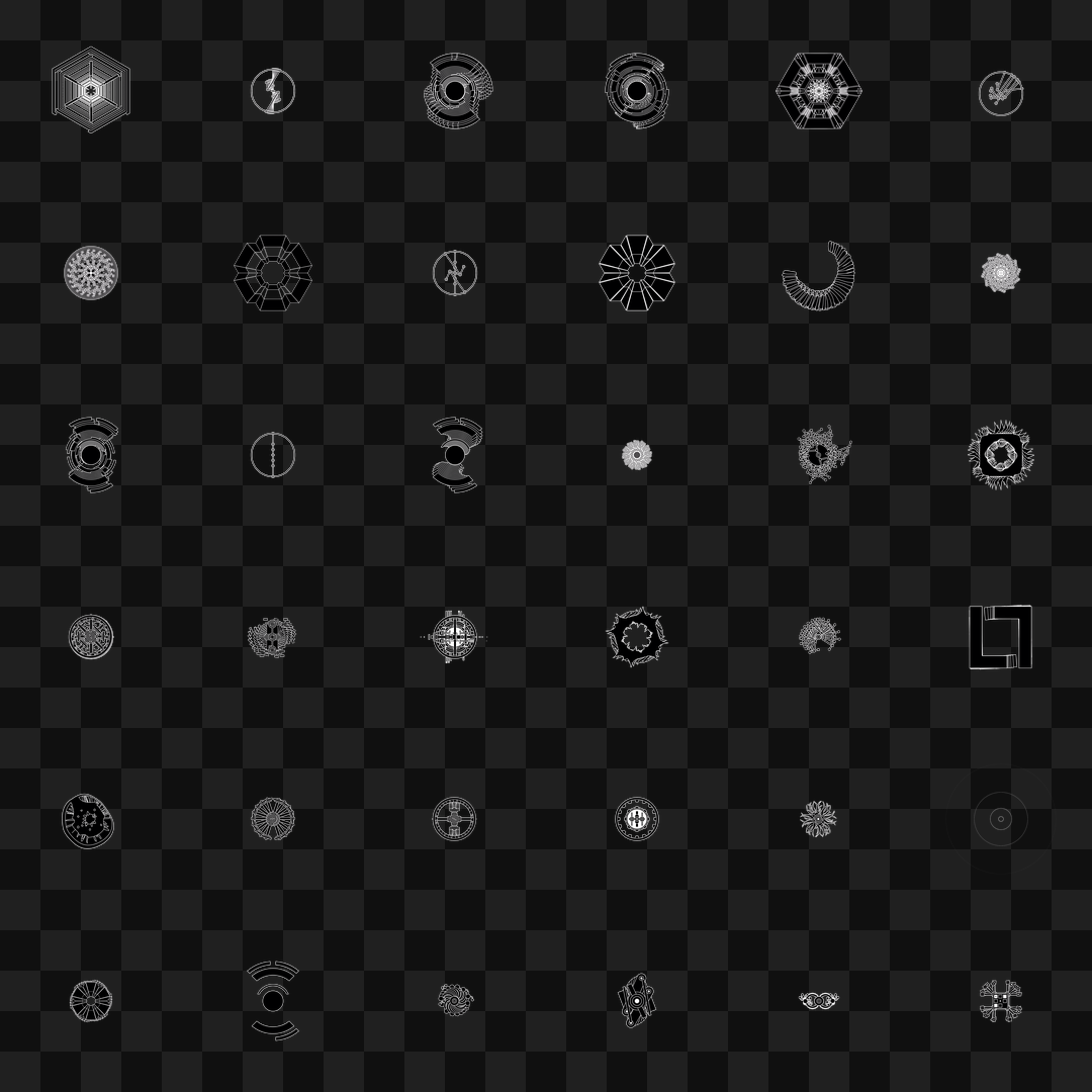 Spinnercore face asset pack / 57 loops