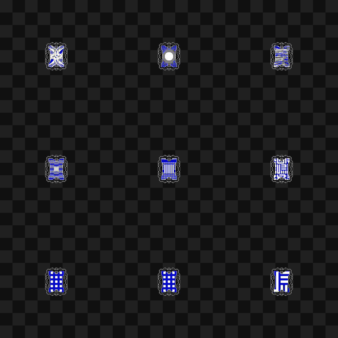 Delta facescreen asset pack / 11 loops