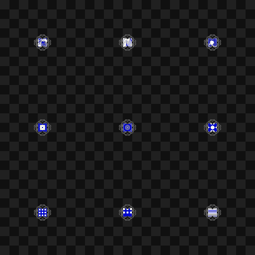 Gamma facescreen asset pack / 11 loops