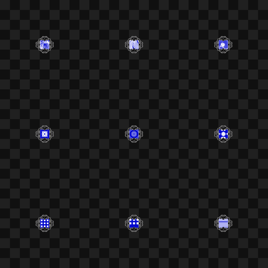 Gamma facescreen asset pack / 11 loops