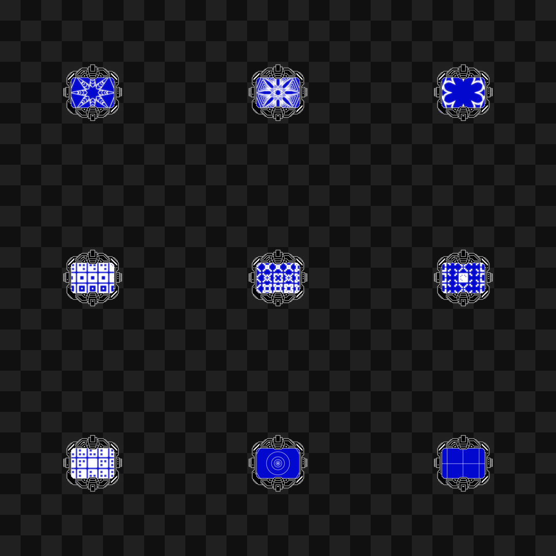 Omega facescreen asset pack / 10 loops