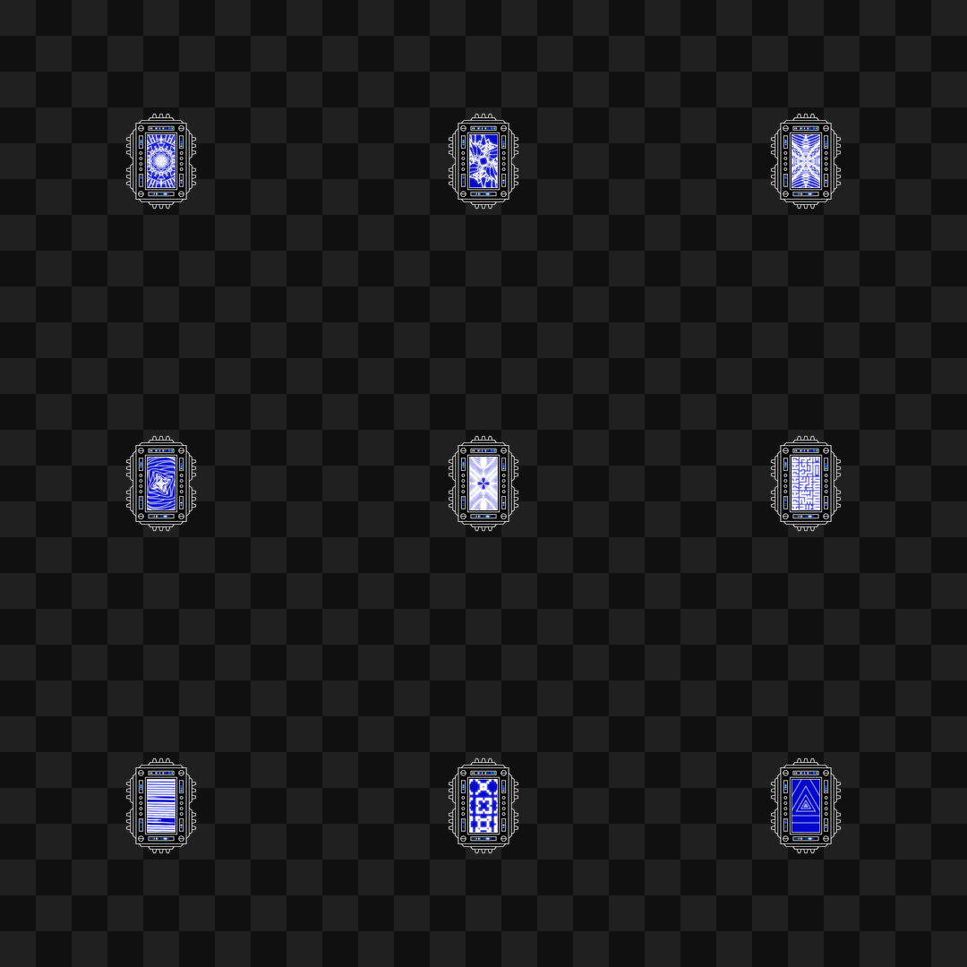 Zeta facescreen asset pack / 12 loops