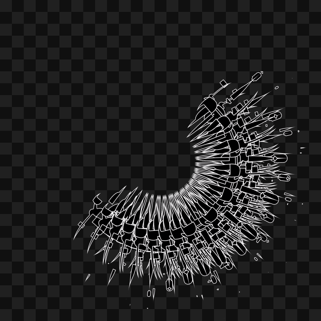 Circle frag asset pack / 23 loops