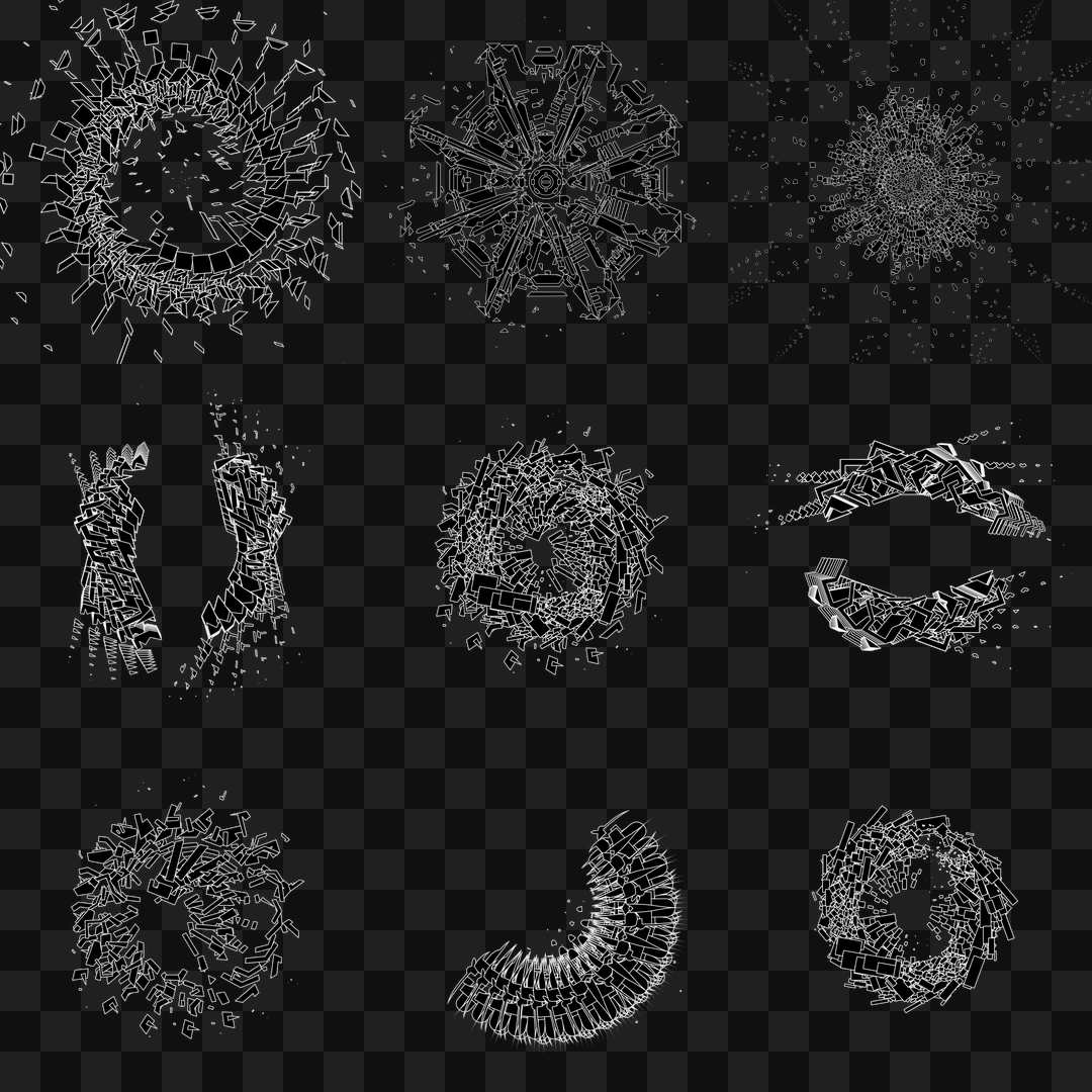 Circle frag asset pack / 23 loops