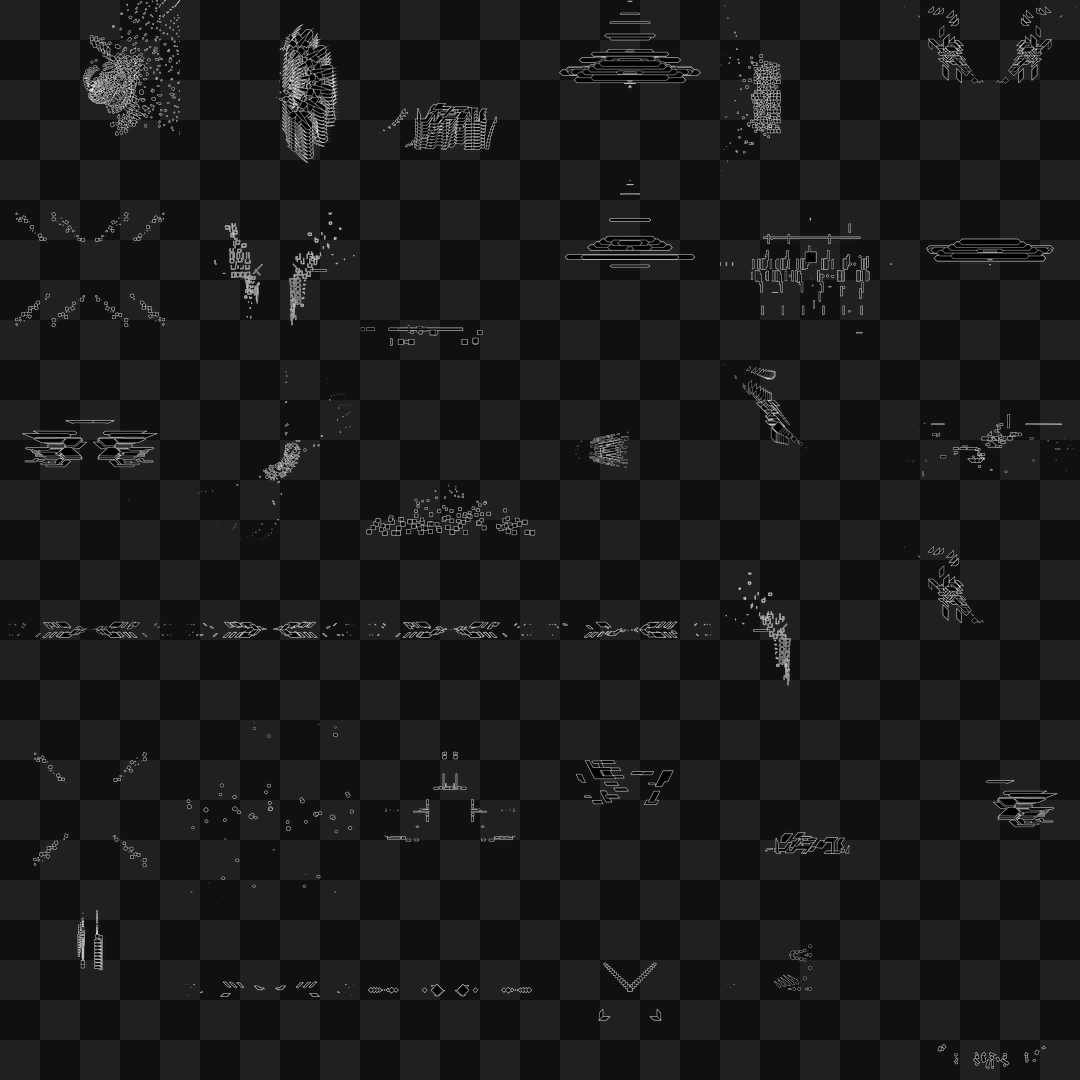 Peripheral frag asset pack / 54 loops