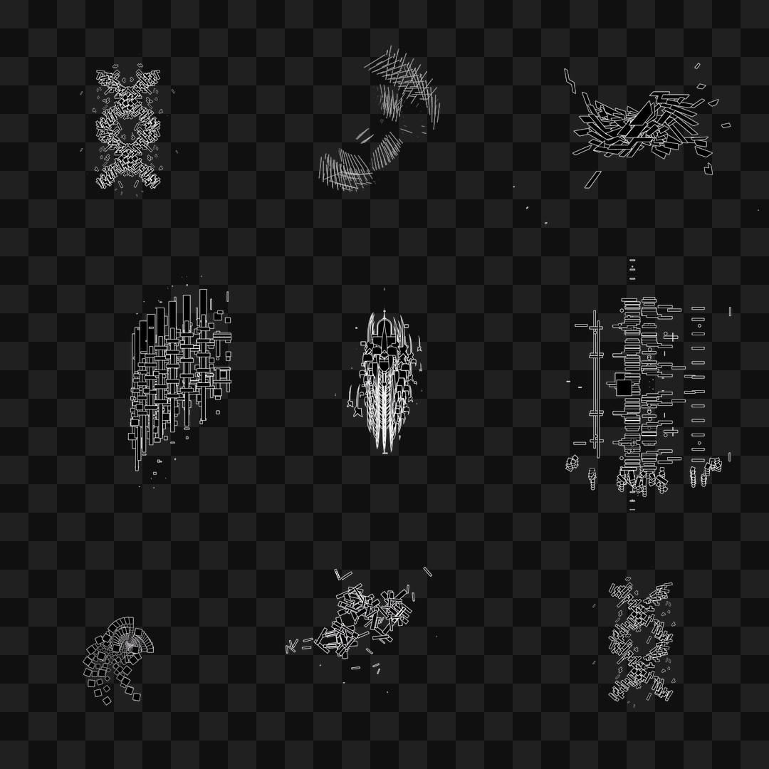 Various frag asset pack / 35 loops