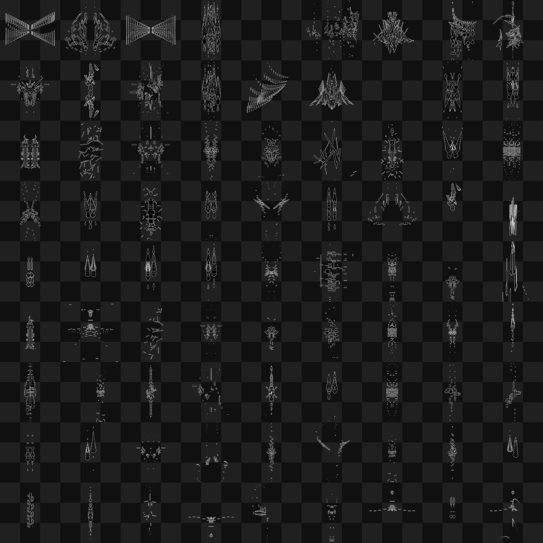 Vertical frag asset pack / 117 loops