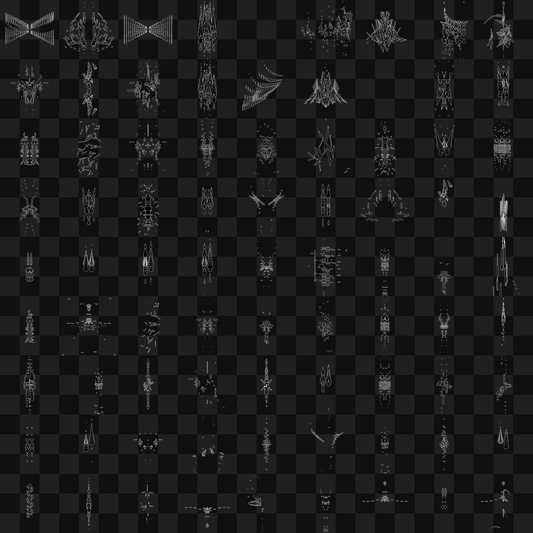 Vertical frag asset pack / 117 loops