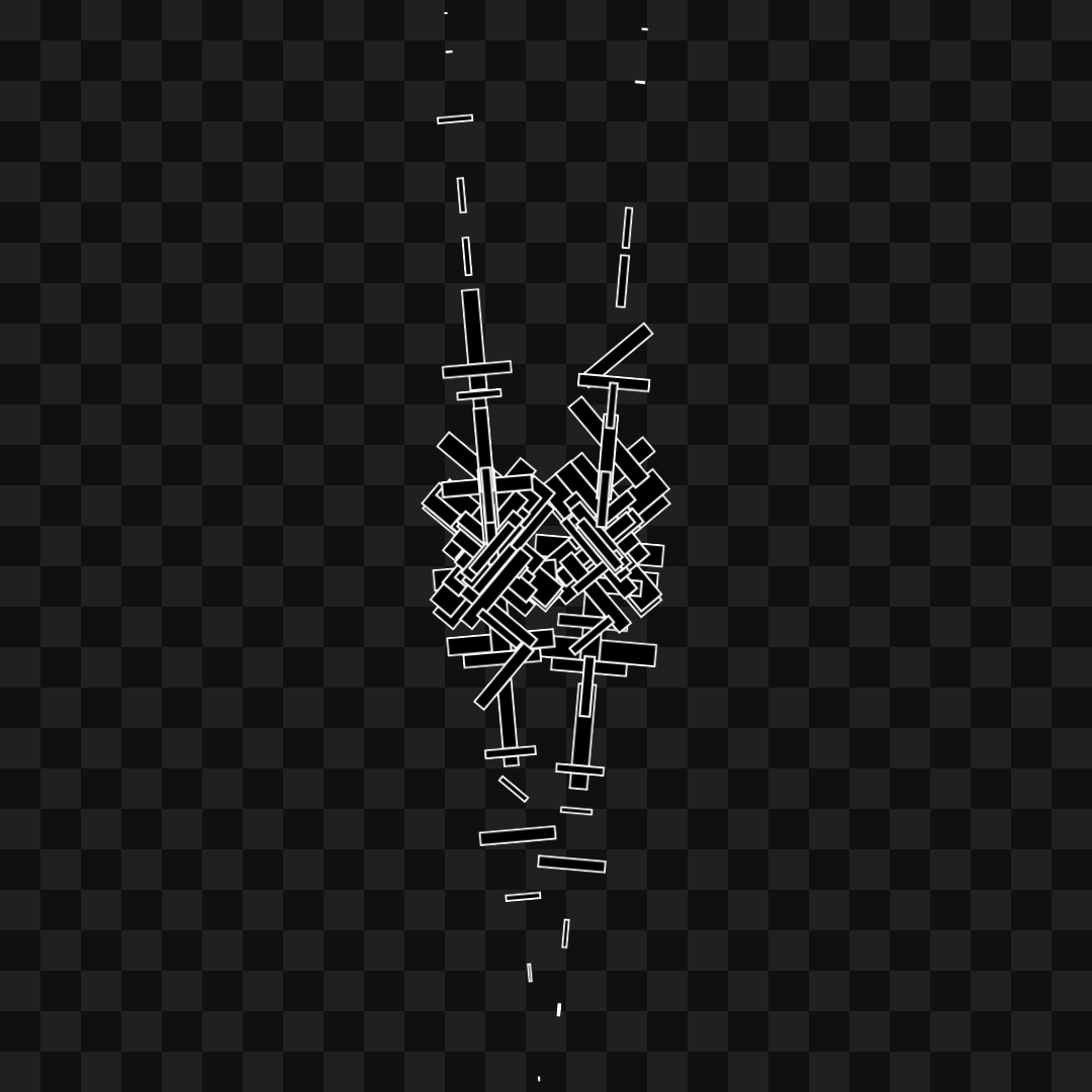 Vertical frag asset pack / 117 loops