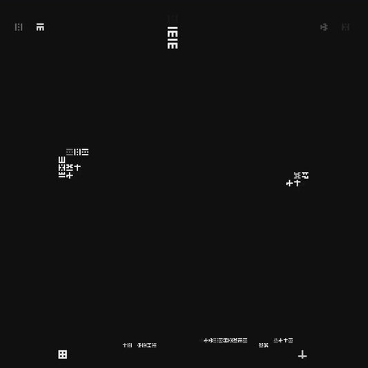 Beta square overlay asemic asset pack / 47 loops