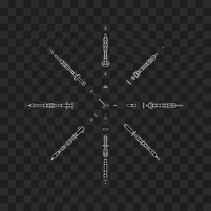 Wheel star wingset asset pack / 10 loops