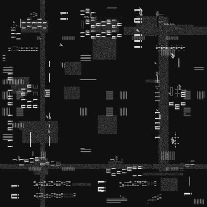 Square overlay alpha asemic asset pack / 41 loops