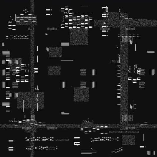 Square overlay alpha asemic asset pack / 41 loops