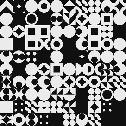Zeta asemic square pattern asset pack / 10 loops
